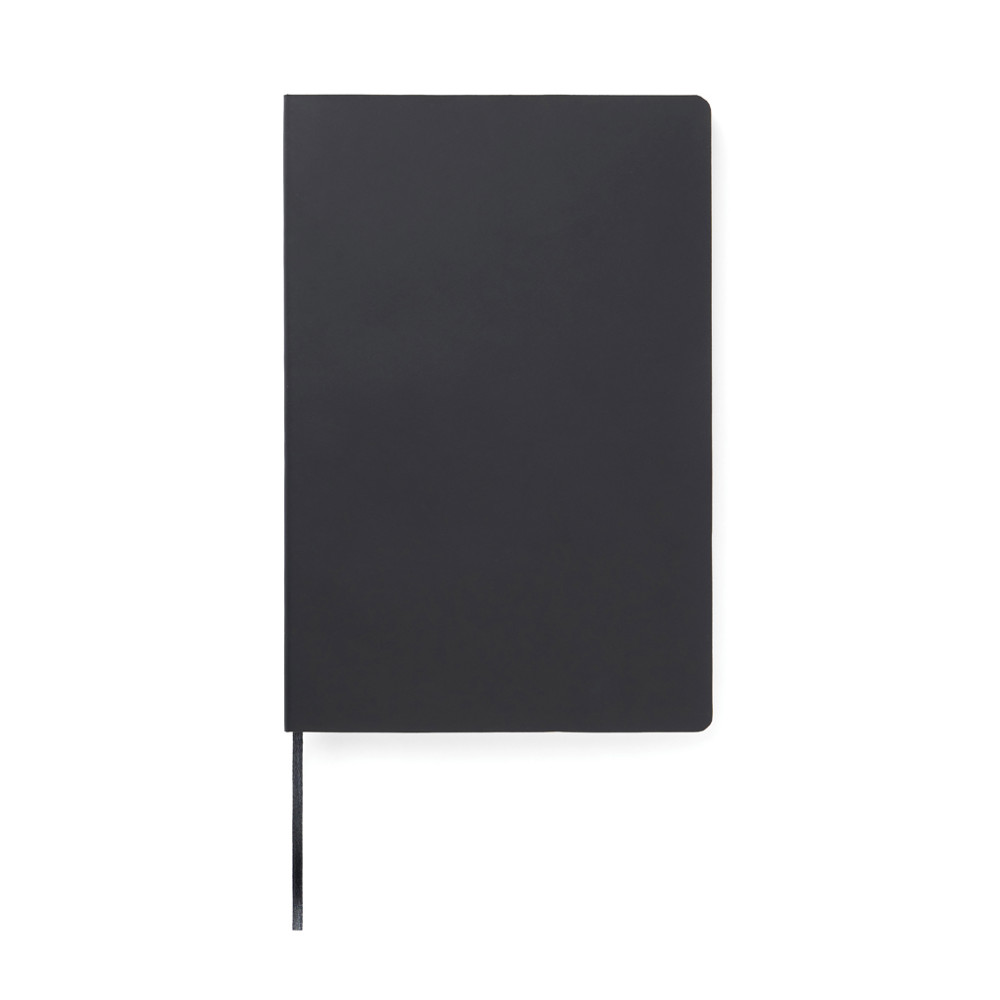 VINGA Baltimore RCS PU Softcover Notizbuch - schwarz (± PMS Black)