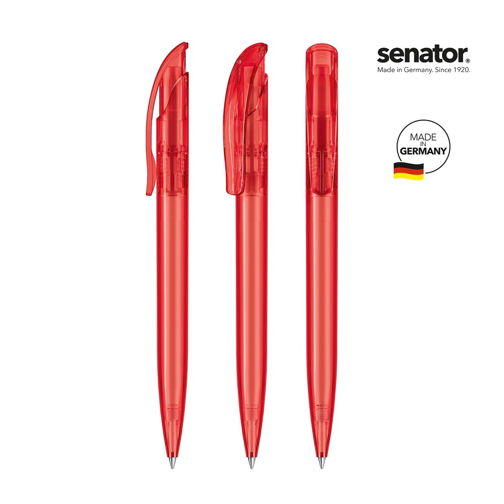 senator® Challenger Clear  Druckkugelschreiber - rot 186