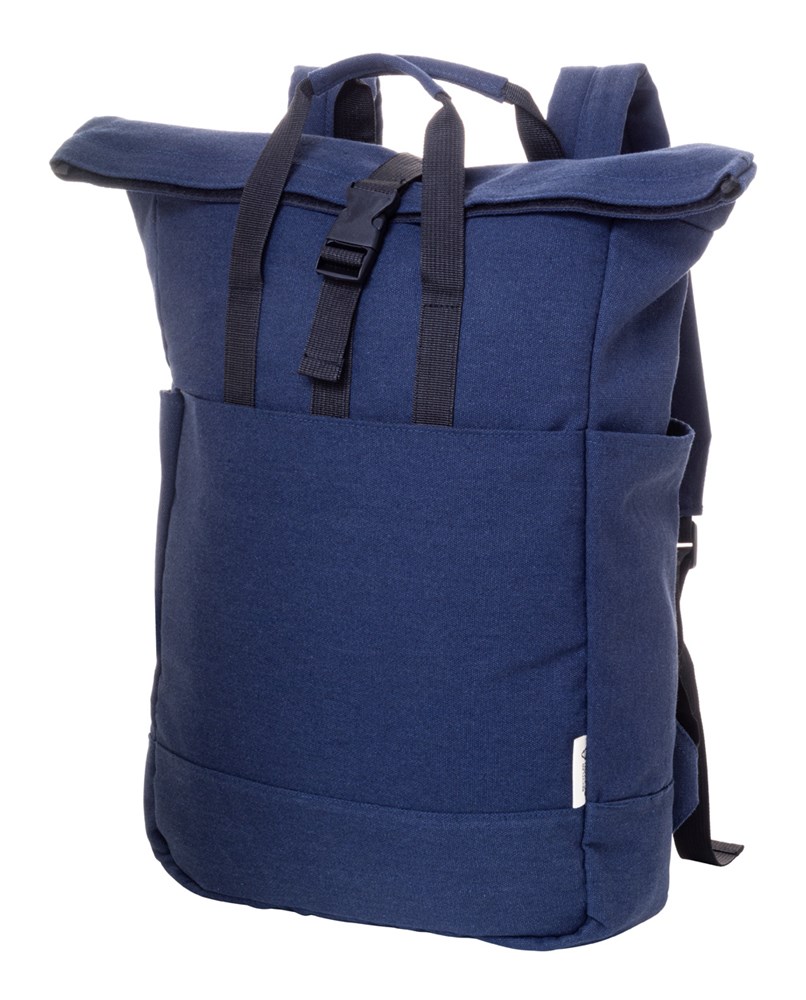 Rebyss Roll - Recycelten Canvas Rucksack - dunkelblau