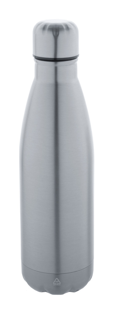 Refill - Flasche aus recyceltem Edelstahl - Silber