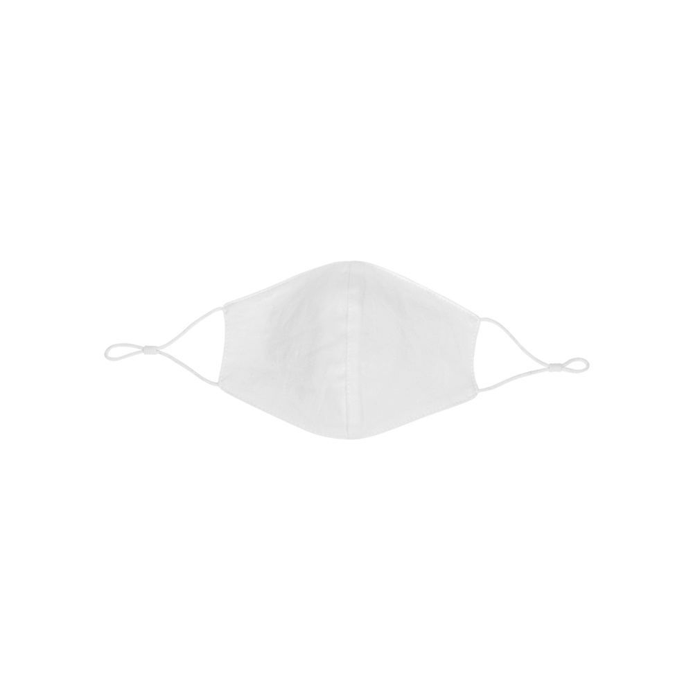 Wiederverwendbare 2-lagige Baumwoll-Gesichtsmaske - weiß (± PMS White)