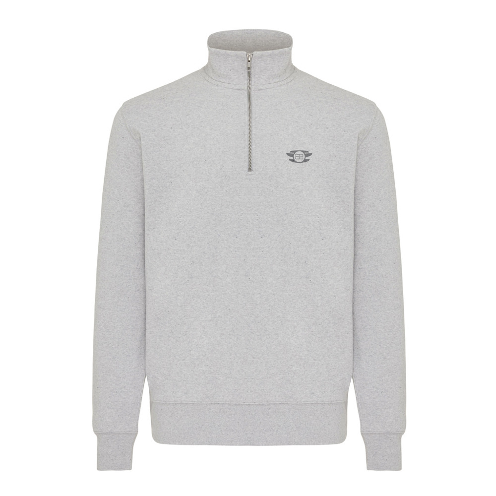 IQONIQ Elgon Quarter-Zip-Sweater aus rec. Baumwolle