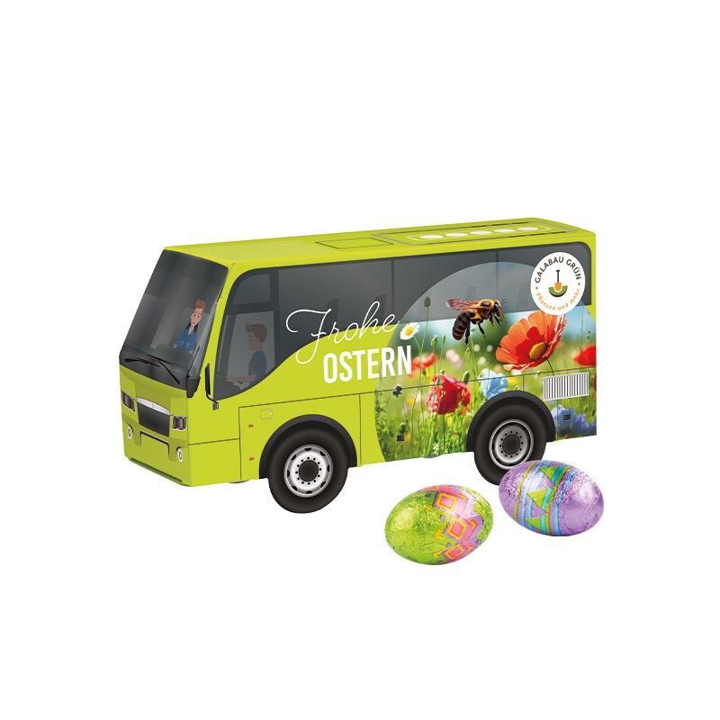 3D-Präsent Bus, Klett Ostereier