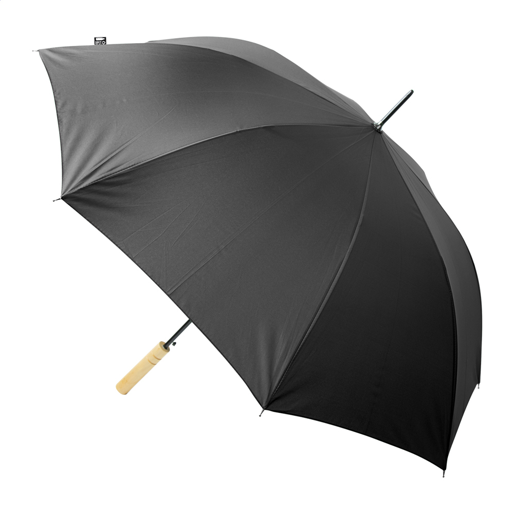 Asperit - RPET Regenschirm - schwarz