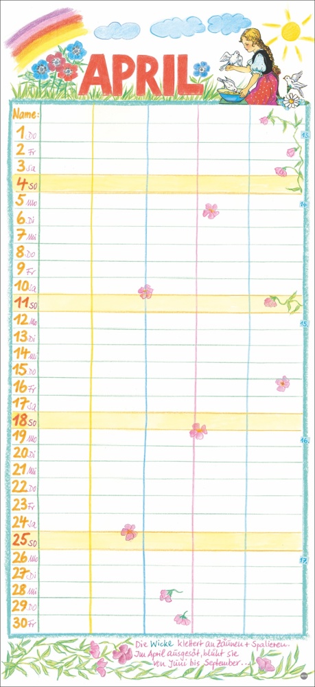 Kohwagner Unser Familienkalender