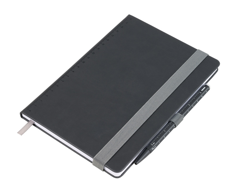 TROIKA Notizblock SLIMPAD A5 - Schwarz