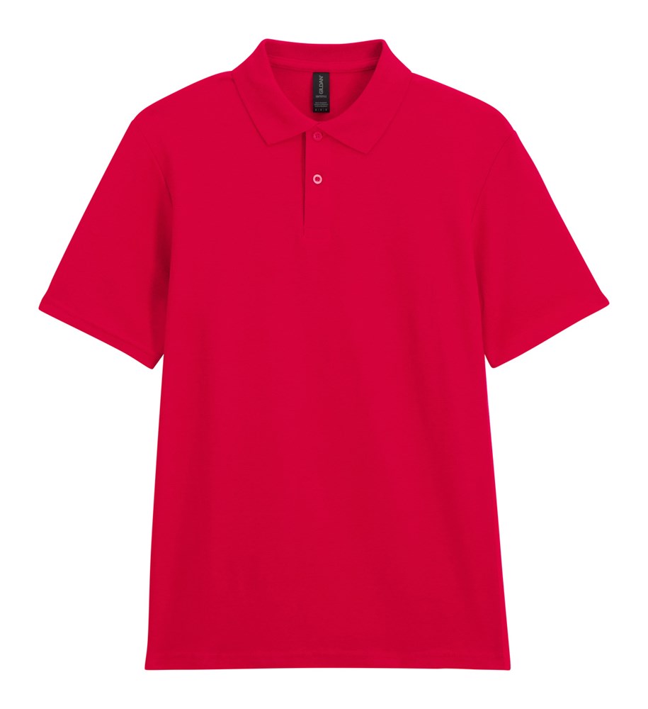Softstyle Pique - Polo-Shirt - Größe M-rot