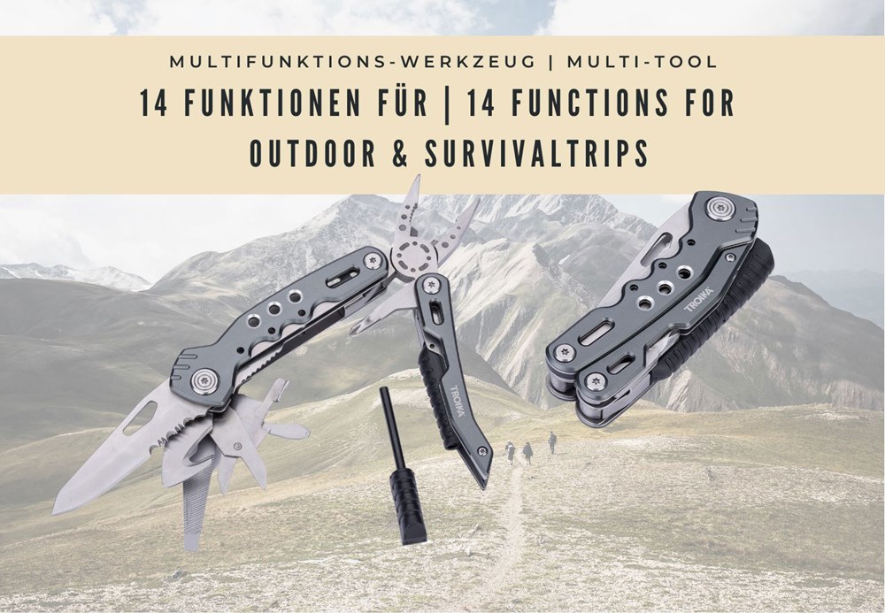 TROIKA Multifunktions-Werkzeug FIRE TOOL 14