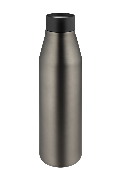 Metmaxx® Thermoflasche "Click'n Go" blau - gunmetal