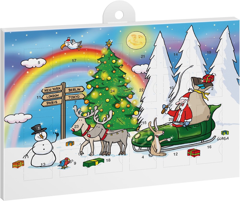 A5-Schoko-Adventskalender mit Werbeeindruck - Alles wird gut