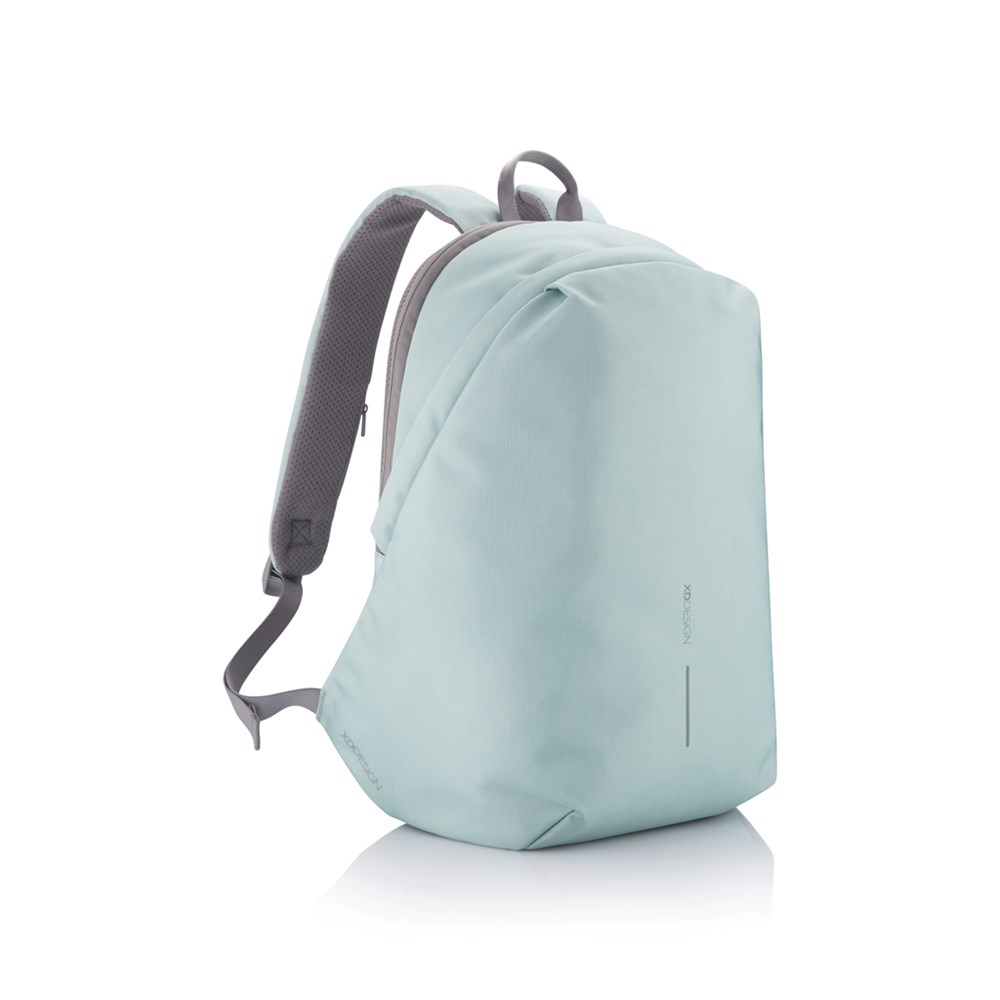 Bobby Soft, Anti-Diebstahl-Rucksack - Minze, grau (± PMS 344/ ± PMS Cool Grey 9)