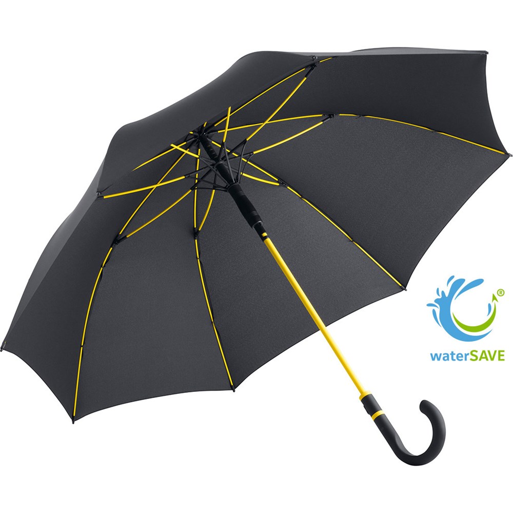 4784 AC-Midsize-Stockschirm FARE® Style - schwarz-gelb
