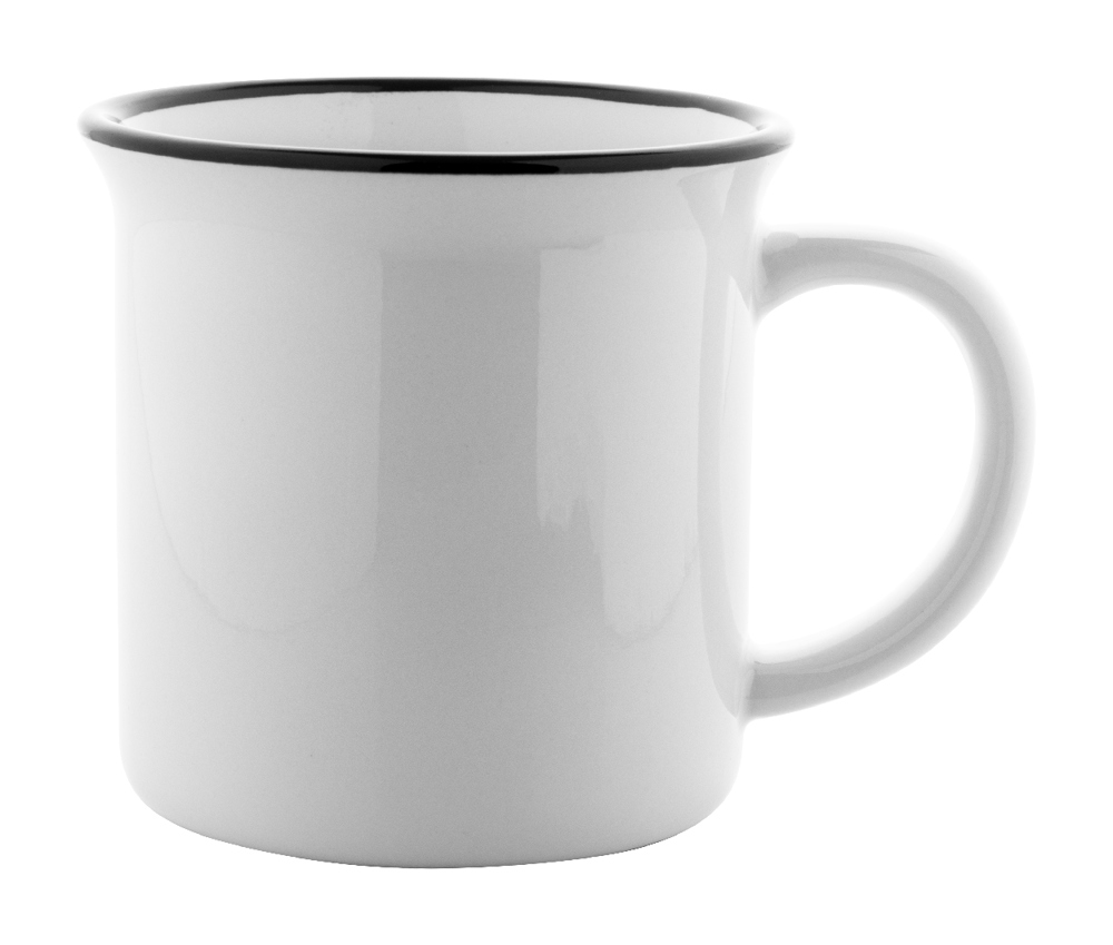 Woodstock Subo - Vintage Sublimationstasse - schwarz/weiß