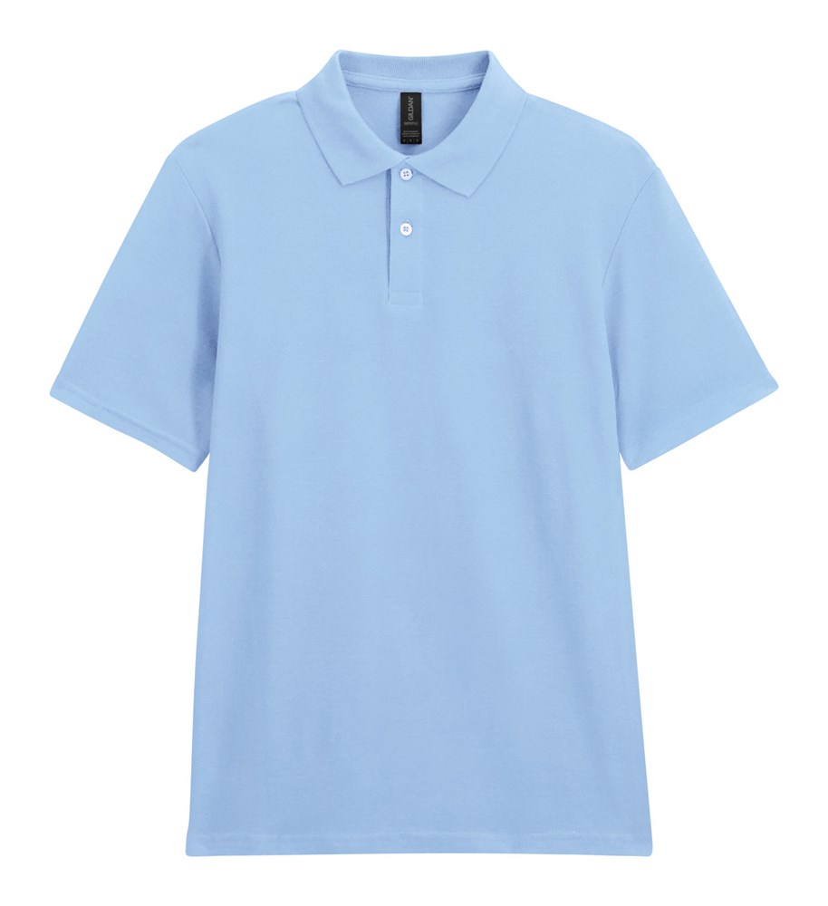 Softstyle Pique - Polo-Shirt - Größe L-hell blau