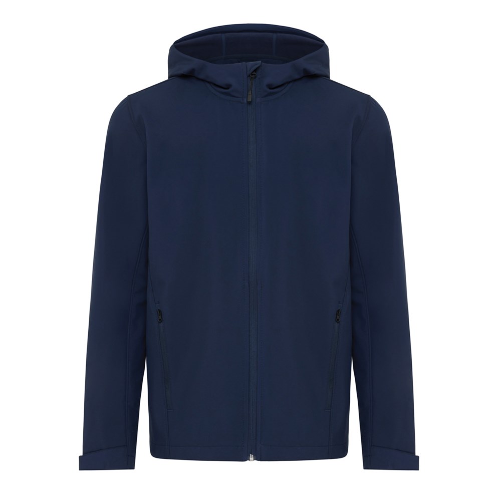 IQONIQ Makalu Herren Softshelljacke aus recyceltem Polyester - navy blau (± PMS 19-3923TCX)
