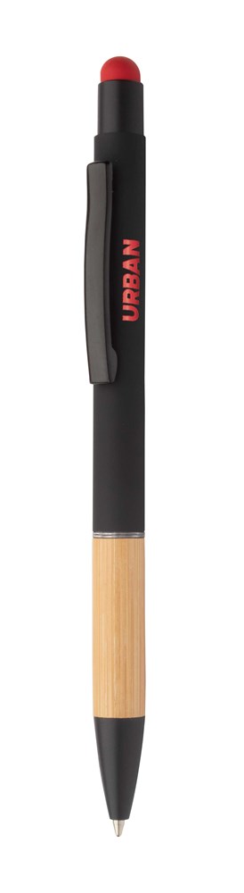 Boorly - Touchpen mit Kugelschreiber - rot/schwarz