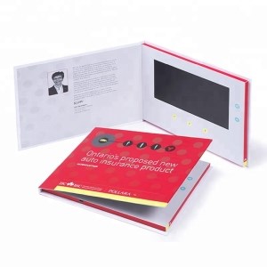 Video Card Video Broschüre A5 7.0 Z Hard Cover TFT 7.0 Zoll Weiß