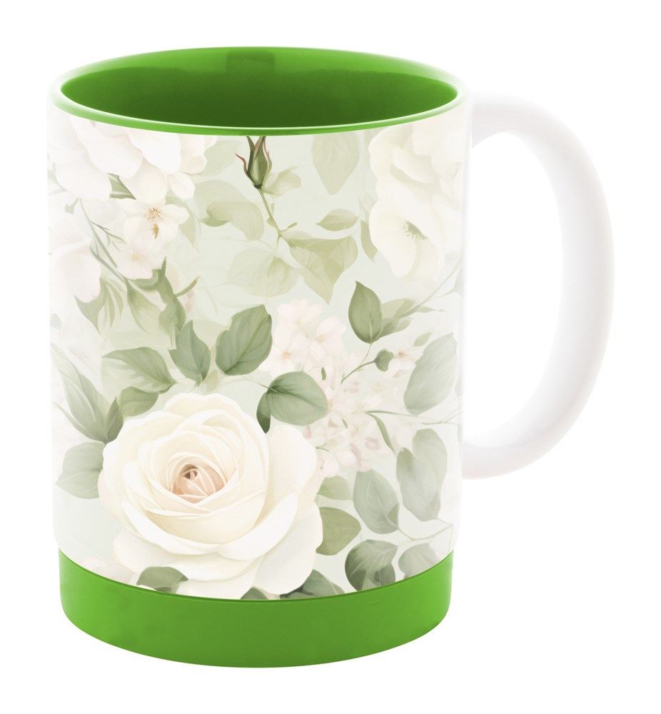 MultiColour Plus - Sublimationstasse - grün/weiß