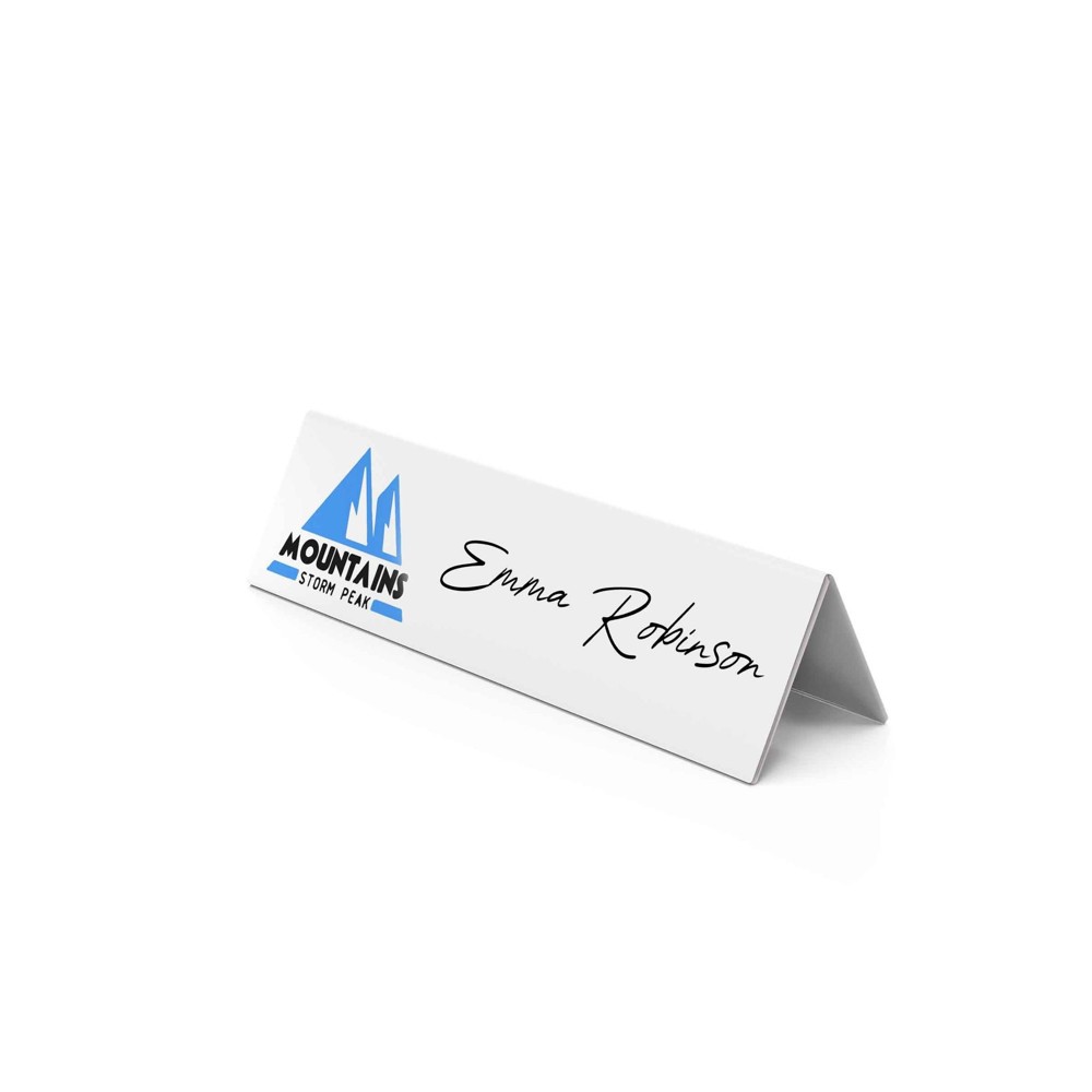 Table Name Plate- Whiteboard