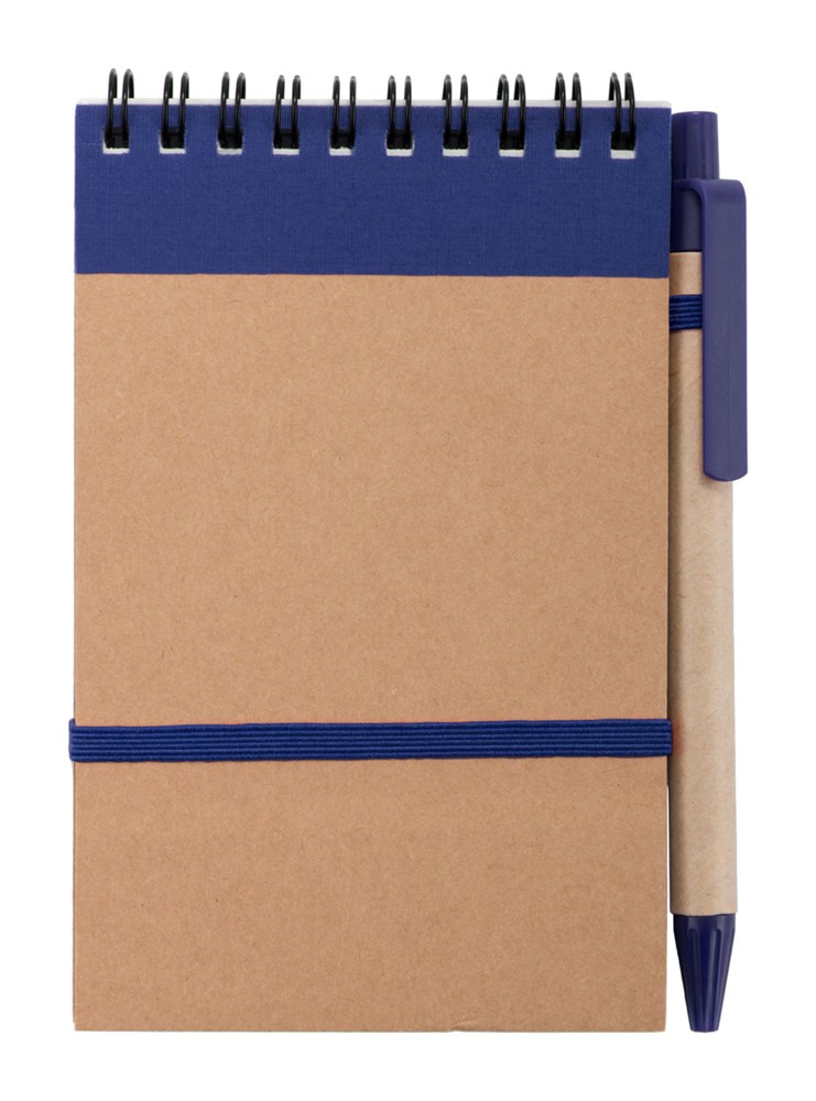 Platanus A6 - Notizblock - blau/natur