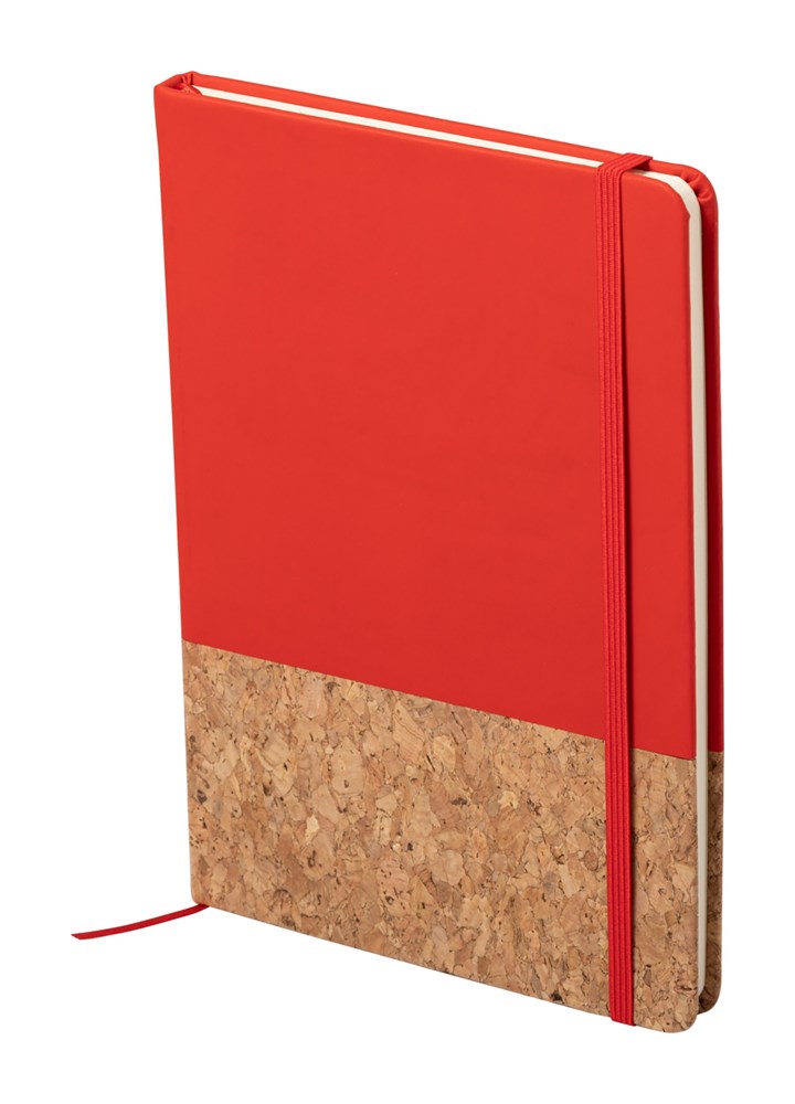 Purroc - Notizbuch - rot/natur