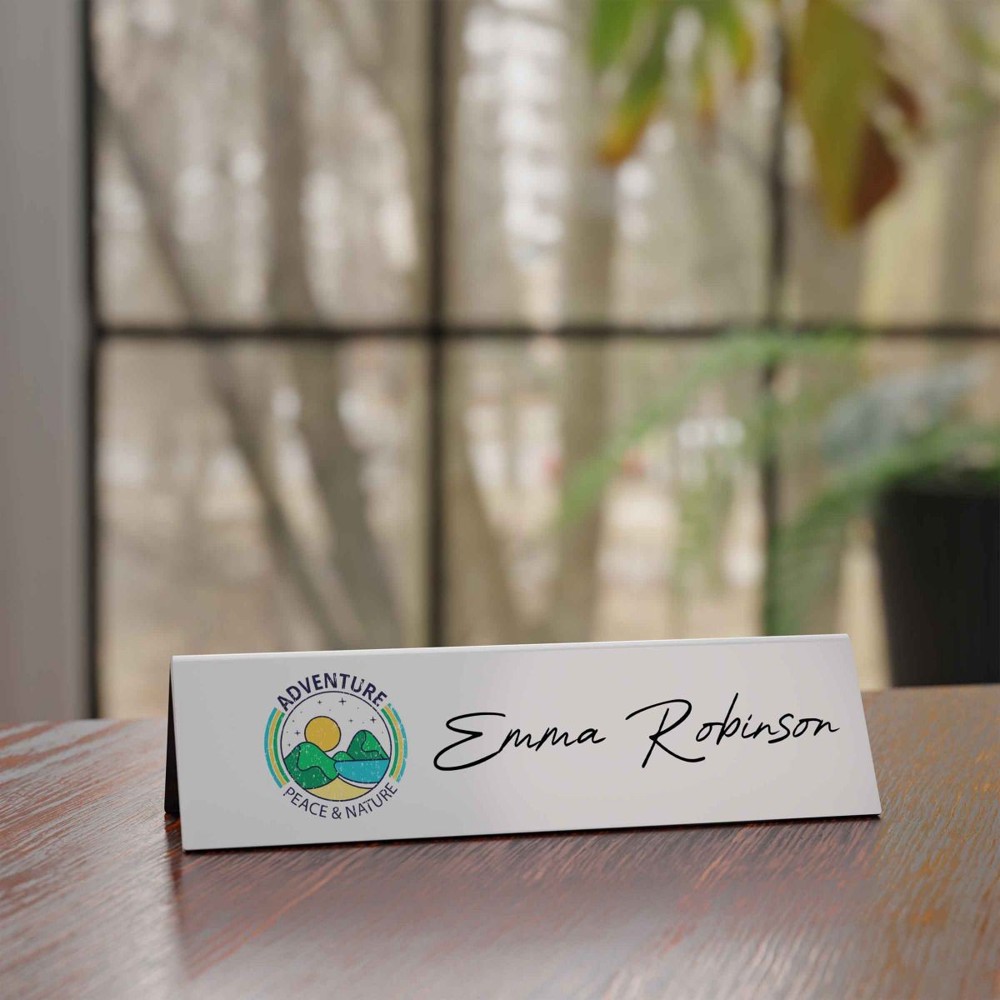 Table Name Plate- Whiteboard