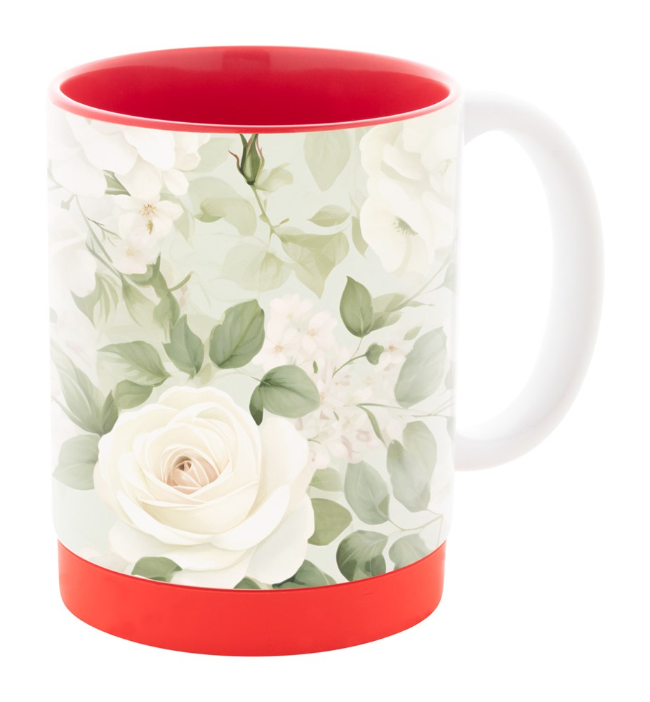 MultiColour Plus - Sublimationstasse - rot/weiß